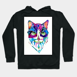 Abstract Cat Hoodie